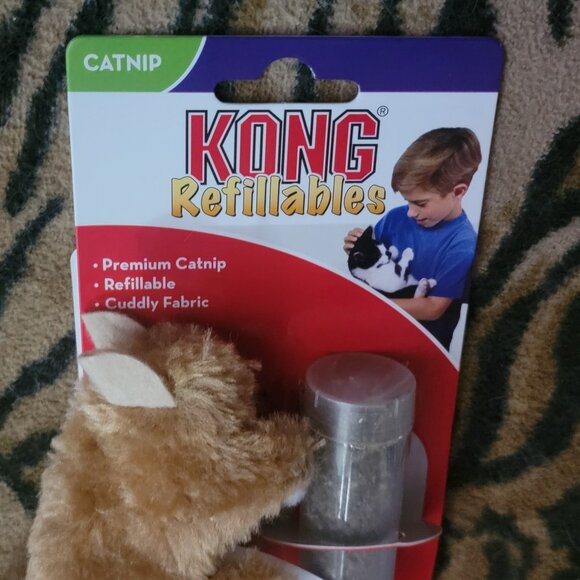 Kong Cat Refillable s Squirrel w/ Catnip New! - Picture 2 of 2